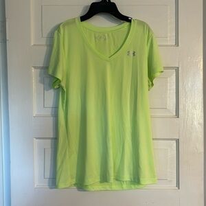 Under Armour Highlighter Green Workout Tee